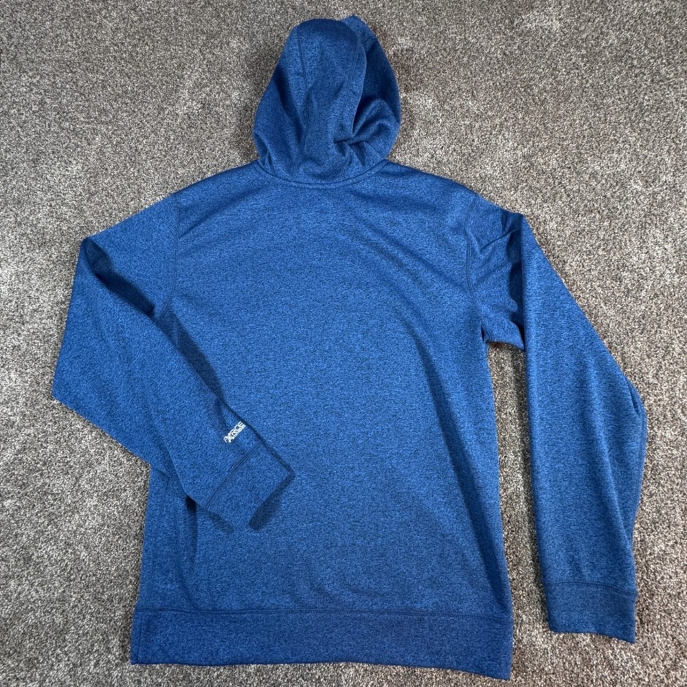 Carhartt Mens Force Hoodie M Blue Heather Relaxed Fit  Sweatshirt Spellout - Picture 8 of 8